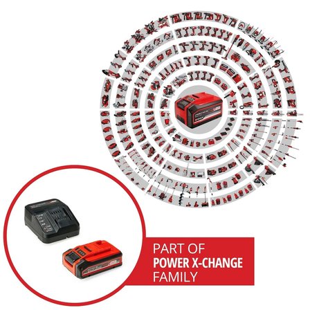 Orijinal Einhell 4 Ah PLUS Power X-Change Başlangıç Seti (1x 18V 4 Ah akü, 1 x 3A şarj cihazı, 75 dakika şarj süresi, tüm Power X-Change cihazları için uygundur) - 4512159