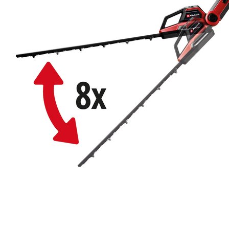 Einhell Profesyonel GP-HH 18/50 Li T BL-Solo Power X-Change Akülü Yüksek Çit Budama (18 V, 50 cm kesim uzunluğu, 25 mm diş aralığı, Kömürsüz, 8 kademeli ayarlanabilir başlık, akü dahil değildir) - 3410972