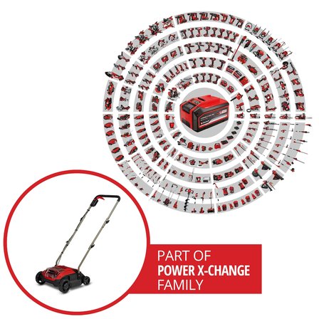 Einhell GC-SC 18/28 DS Li-Solo PXC Akülü Çim Havalandırma (18 V, 28 cm çalışma genişliği, Kömürsüz, 12 bıçaklı havalandırma silindiri, Double Slot, akü ve aksesuar dahil değildir) - 3420625