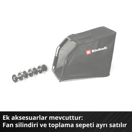 Einhell GC-SC 18/28 DS Li-Solo PXC Akülü Çim Havalandırma (18 V, 28 cm çalışma genişliği, Kömürsüz, 12 bıçaklı havalandırma silindiri, Double Slot, akü ve aksesuar dahil değildir) - 3420625