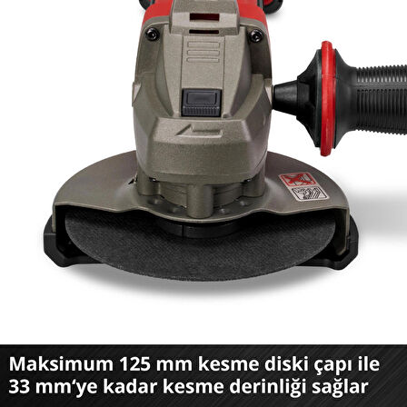 Einhell TE-AG 18/125-2 Li (1x4,0 Ah), Akülü Avuç Taşlama
