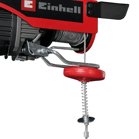 Einhell Akülü Vinç TE-EH 18/250 Li BL Power X-Change (18 V, Kömürsüz, 125 kg yük kapasitesi / makara ile 250 kg, kaldırma yüksekliği 12 m, kaldırma hızı 3,5 m/dk, çelik halat) - 2255161