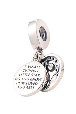 Bebek ve Leylek Hoş geldin Bebeğim Charm | 925 Ayar Gümüş