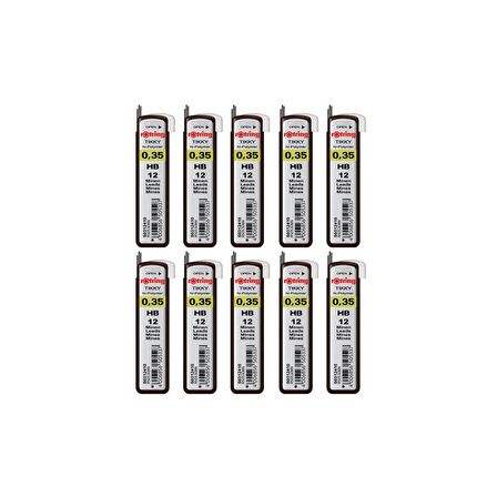 Rotring Min Hi-Polymer Uç HB 0.35 mm 10 Adet