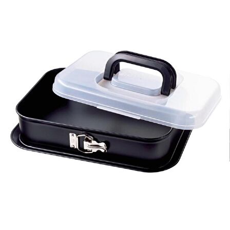 Galeri Kristal Kaıser Bake&Play Kek Kalıbı 35x24 cm Taşıma Kapaklı