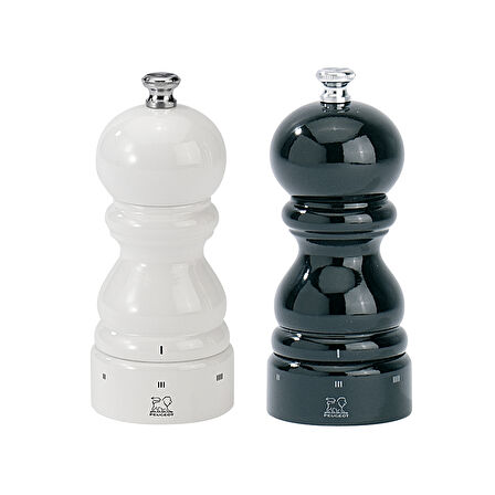 Peugeot Paris U Select Karabiber ve Tuz Değirmen Seti 12 Cm Siyah Beyaz