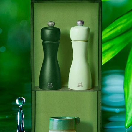 Peugeot Tahiti Duo Tuz ve Karabiber Değirmeni Seti 15 cm Yeşil