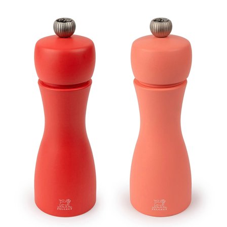 Peugeot Tahiti Duo Tuz ve Karabiber Değirmeni Seti Kırmızı 15 cm