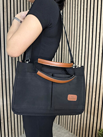 Günlük Kadın Omuz Çantası Kanvas The Tote Bag Orta Boy Çapraz Ayarlanabilir Askılı Yumuşak Sade 4007