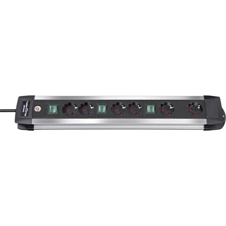 Brennenstuhl Premium-Alu-Line 6 lı Priz Grubu Anahtarlı 3 Metre