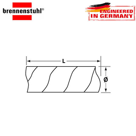 Brennenstuhl Spiral Sargılı Kablo Borusu L = 2,5M Gri