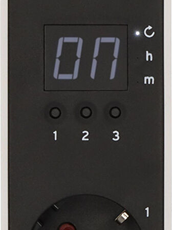 Brennenstuhl Ecolor Serisi 3 Soketli  1xType-C + 1xUSB Girişli 1.5 Metre Kablolu Zaman Ayarlı Uzatma Priz