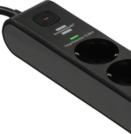 Brennenstuhl 6 Soketli 13.500A Akım Korumalı Priz + 20W Type-C PD & 20W USB-A Hızlı Şarj 2 Metre