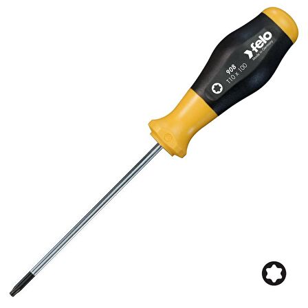 FELO Torx Uçlu Tornavida T20x100mm (908 Serisi)