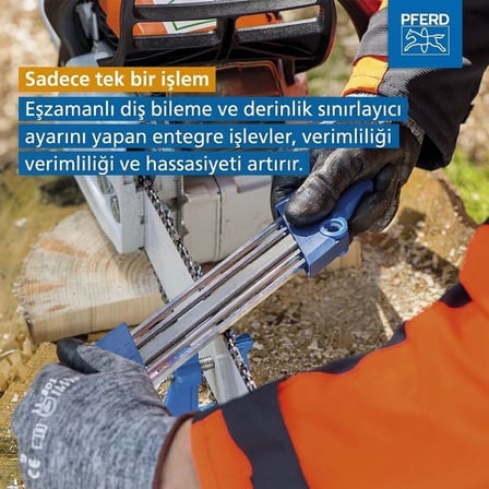 PFERD CS-X Motorlu Testere Zincir Bileme Aleti - 4.0 mm (3/8'' Zincir Adımı)