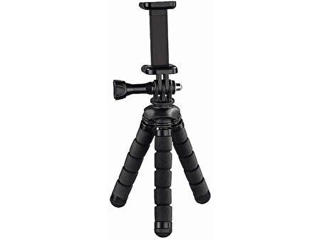 HAMA Flex Mini Tripod Akıllı Telefonlar ve GoPro Siyah