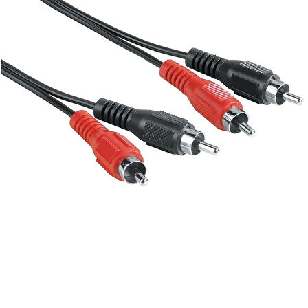 Hama HM.30469 2RCA - 2RCA Siyah Kablo 10m	