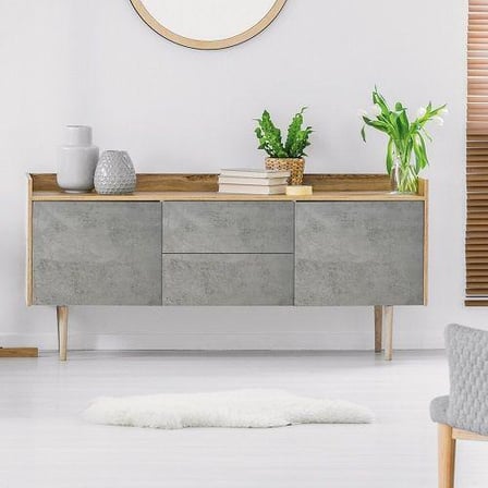 D-c-fix 346-8166 Gri Beton Desen Kendinden Yapışkanlı Folyo
