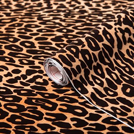 D-c-fix 303-0201 Kadife Leopar Desen Yapışkanlı Folyo (45cm x 1mt)