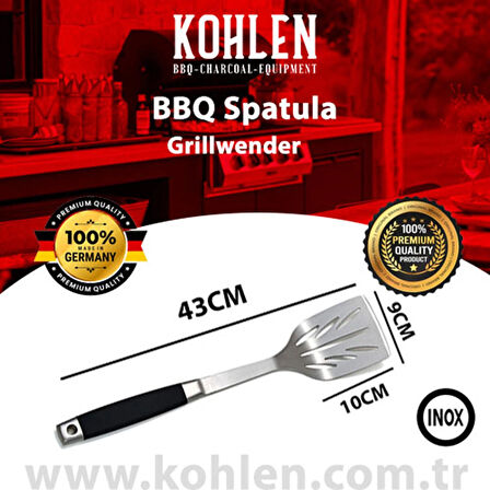 KOHLEN Spatula Grillvender Classic – Dayanıklı ve Şık BBQ Spatula