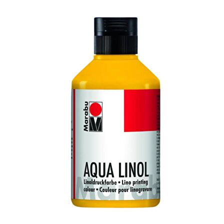 Marabu Aqua Linol Baskı Boyası Medium Yellow 250 ml