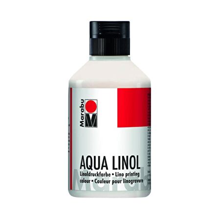 Marabu Aqua Linol Baskı Boyası White 250 ml