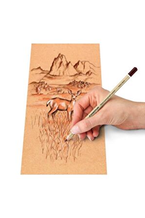 Staedtler Mars Lumograph Pastel Eskiz Çizim Kalemleri 6'lı Blister