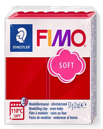 Staedtler Fimo Soft Polimer Kil Noel Kırmızı 