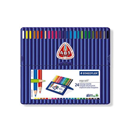 Staedtler Ergosoft Üçgen Kuru Boya Kalemi 24'lü Set 157SB24
