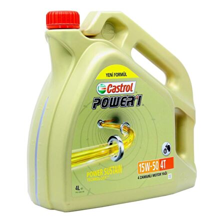 Castrol Power 1 4T 15W-50 4 Lt 4 Zamanlı Motosiklet Yağı