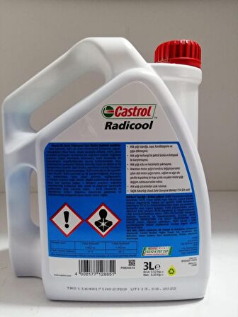 CASTROL ANTİFRİZ RADİCOOL 3LT ÜRETİM : 2022