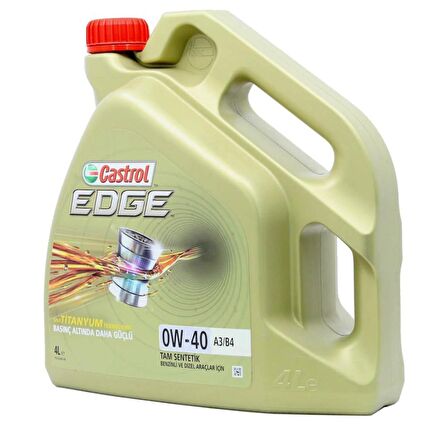 Castrol Edge Titanium 0W-40 4 Lt Tam Sentetik Motor Yağı