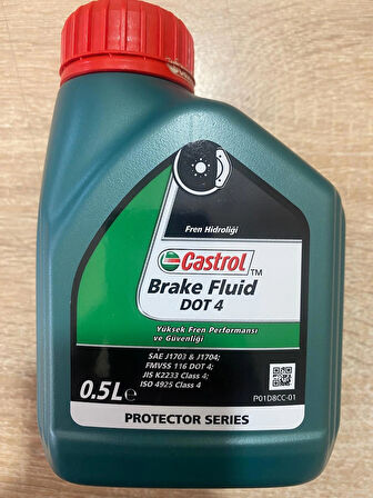 Castrol Fren hidroliği Dot 4 500ml (Üretim:2022)