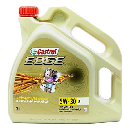 Castrol Edge Titanium 5W-30 LL 4 Lt Tam Sentetik Motor Yağı