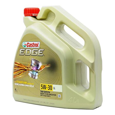 Castrol Edge Titanium 5W-30 LL 4 Lt Tam Sentetik Motor Yağı