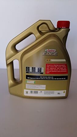 Castrol Edge Titanıum Fst 5W-30 Tam Sentetik 5 lt DPF Benzin-Dizel Motor Yağı Üretim:2022 