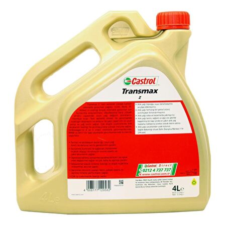 Castrol Transmax Z 5 Litre Sentetik Otomatik Şanzıman Yağı