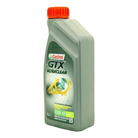 Castrol GTX Ultraclean 10W-40 1 Lt Sentetik Motor Yağı (Üretim Yılı - 2024)