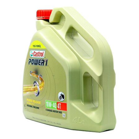 Castrol Power 1 4T 10W-40 4 Lt 4 Zamanlı Motosiklet Yağı