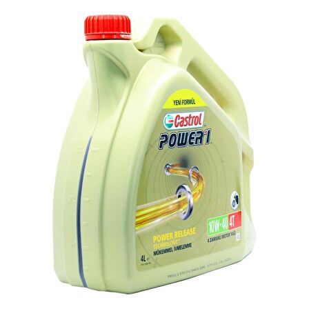 Castrol Power 1 4T 10W-40 4 Lt 4 Zamanlı Motosiklet Yağı