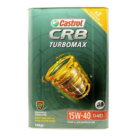 Castrol CRB Turbomax 15W-40 CI-4/E7 16 Kg Ağır Vasıta Motor Yağı