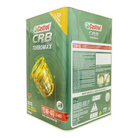 Castrol CRB Turbomax 15W-40 CI-4/E7 16 Kg Ağır Vasıta Motor Yağı