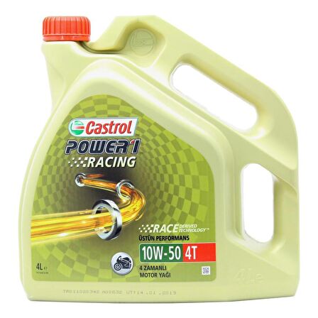 Castrol Power 1 Racing 10W-50 4T 4 Lt Motosiklet Yağı