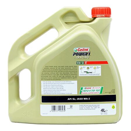 Castrol Power 1 Racing 10W-50 4T 4 Lt Motosiklet Yağı