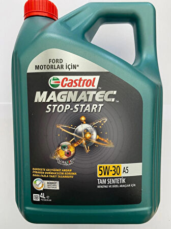 Castrol Magnatec Stop-Start 5W-30 Sentetik 4 lt DPF Benzin-Dizel Motor Yağı Üretim:2021 