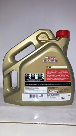 CASTROL EDGE 5W-30 LL TAM SENTETİK PARTİKÜLLÜ MOTOR YAĞI