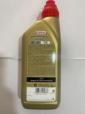 Castrol Transmax Manual Fe 75W Manuel Şanzıman Yağı 1 Litre (Üretim Yılı: 2024)