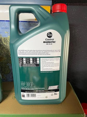 Castrol Magnatec 5W-30 A5 5 Litre (2026) Tam Sentetik Motor Yağı API SN