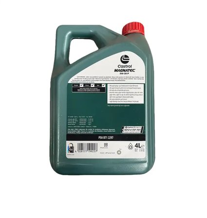 Castrol Magnatec 5W-30 P 4 Litre (2026) Tam Sentetik Motor Yağı PSA B71 2297 Benzinli Dizel