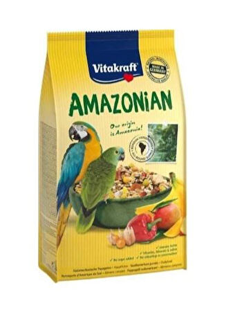 Vitakraft Amazon Afrika Ve Gri Papağan Yemi 750 Gr x 5 Adet